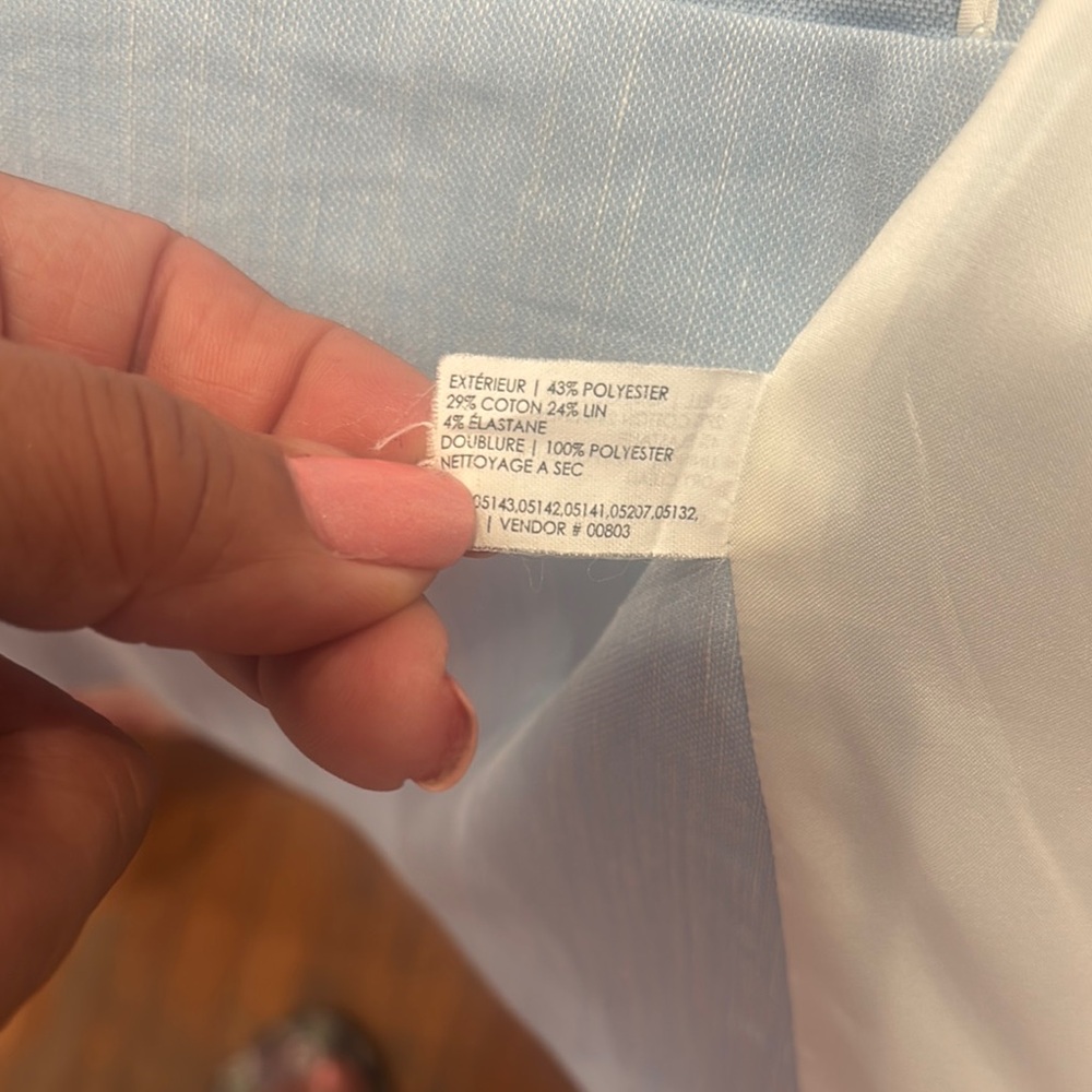 Club Monaco Blue Blazer Tailored Suit Jacket - Picture 4 of 4